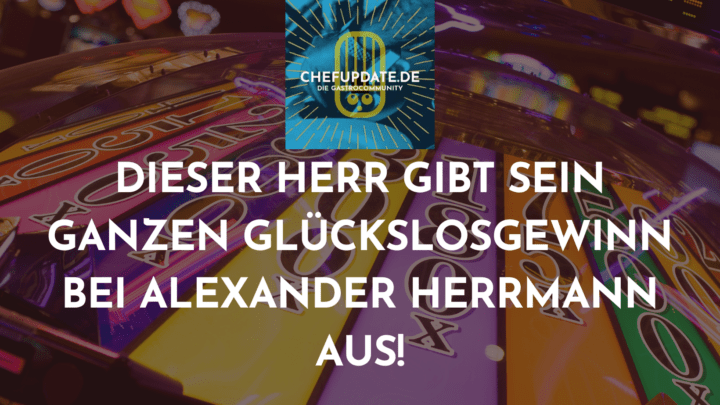 Dieser Herr gibt sein ganzen Glückslosgewinn bei Alexander Herrmann aus!